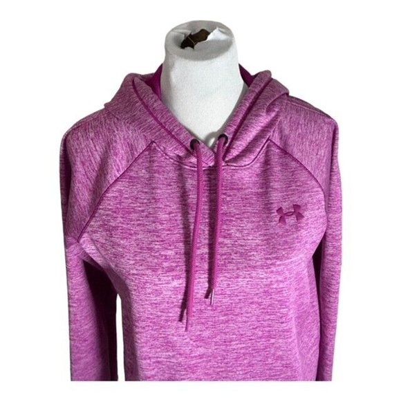 Under Armour Cold Gear Pullover Hooded Sweatshirt Women's Size SP Pink Hoodie - Picture 2 of 6